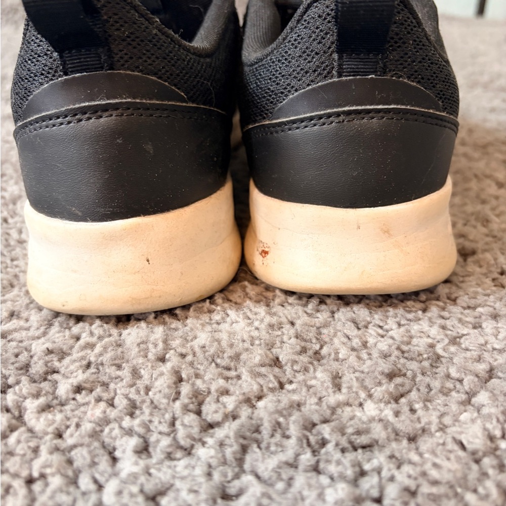 Adidas Cloudfoam Sneakers Womens 8 Black Leopard Stripe Running Shoes Comfort - Picture 5 of 11
